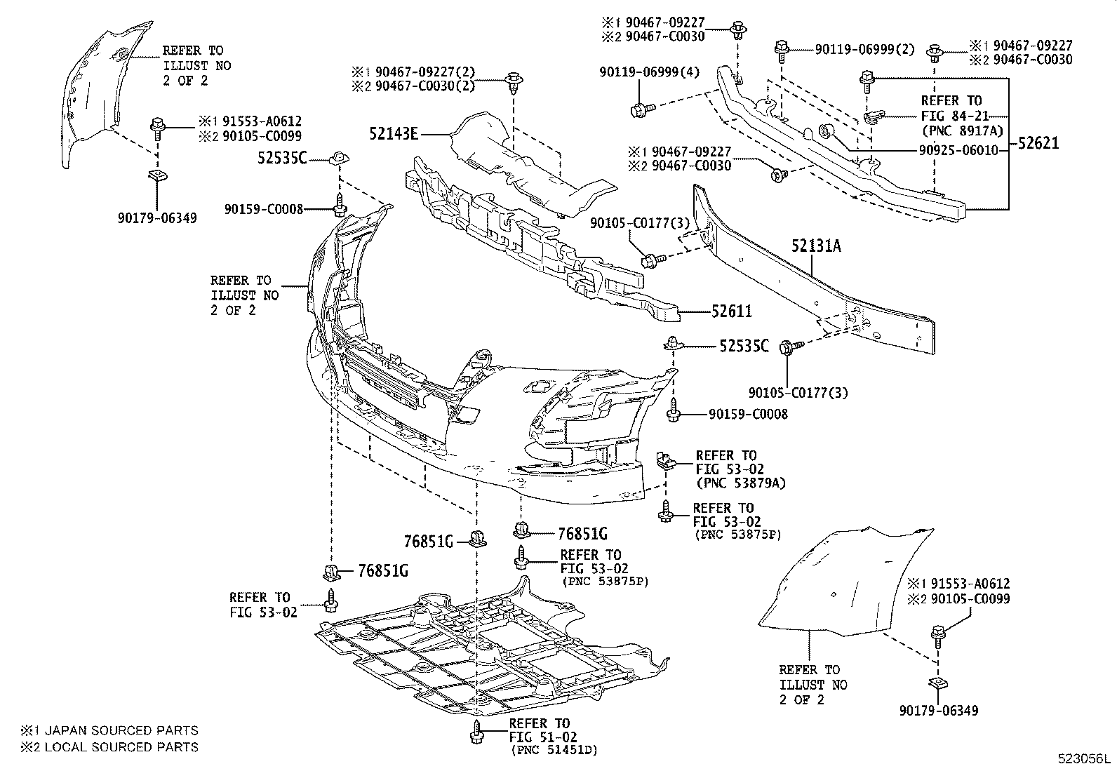 Parachoques delantero