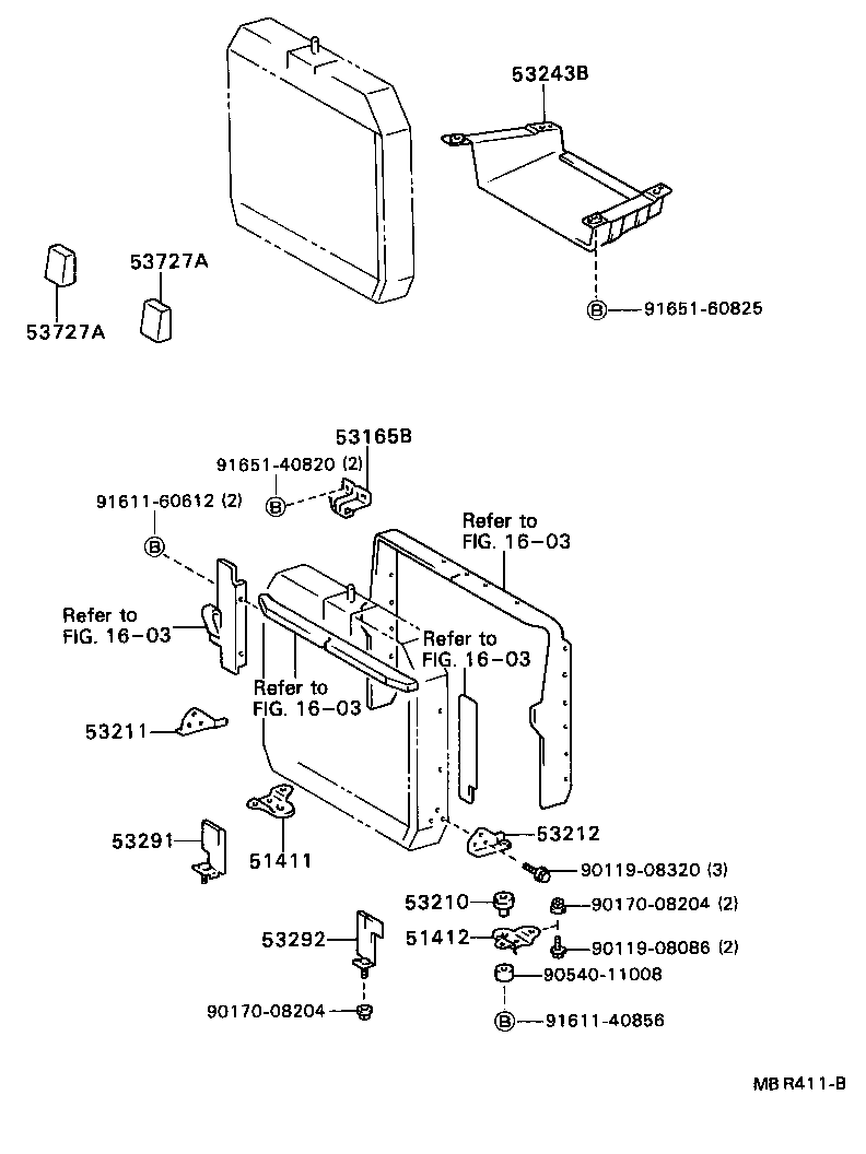 Radiator Support Wind Guide