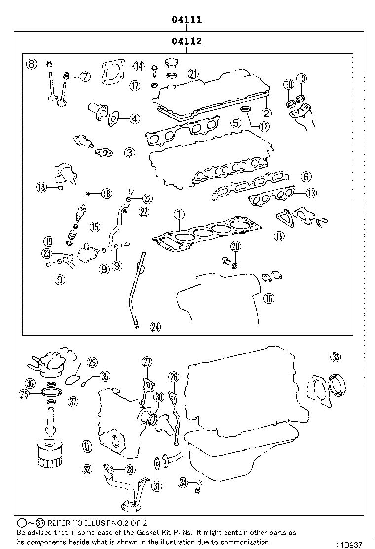 Engine Overhaul Gasket Kit
