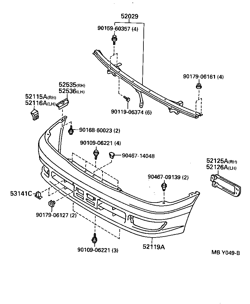 Front Bumper Bumper Stay