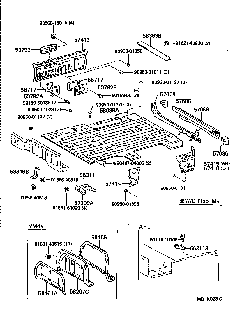 Rear Floor Panel