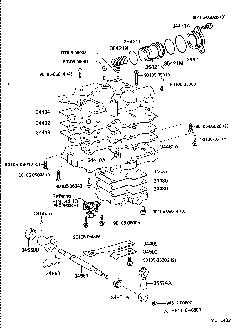 Transfer Valve Body & Valve Lever