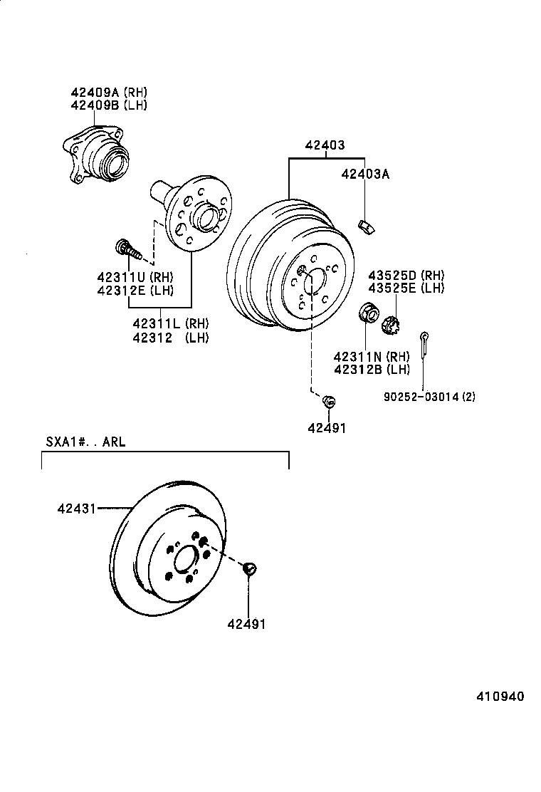 Rear Axle Shaft Hub