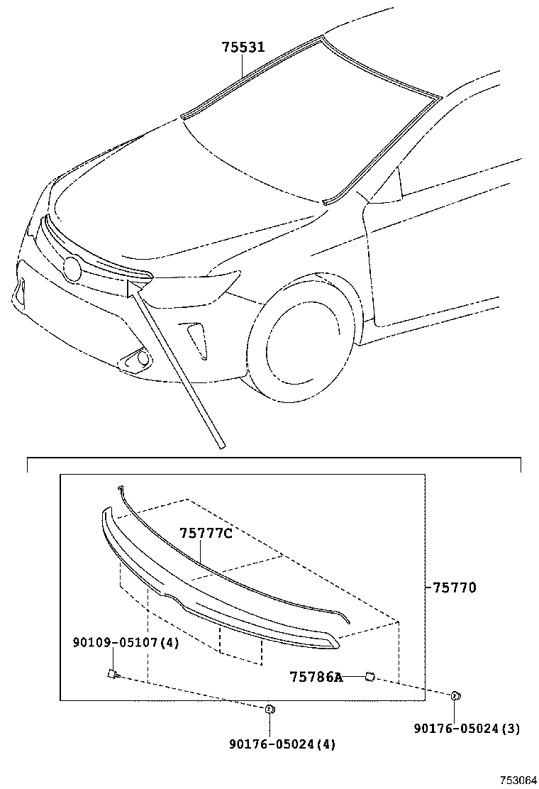 Moldura frontal