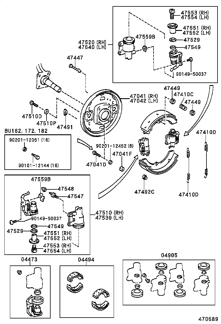 Front Drum Brake Wheel Cylinder