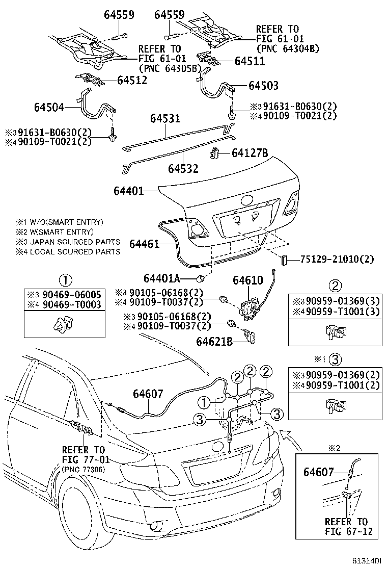 Luggage Compartment Door & Lock