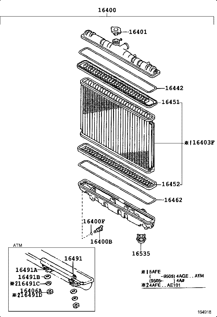 Radiator Water Outlet