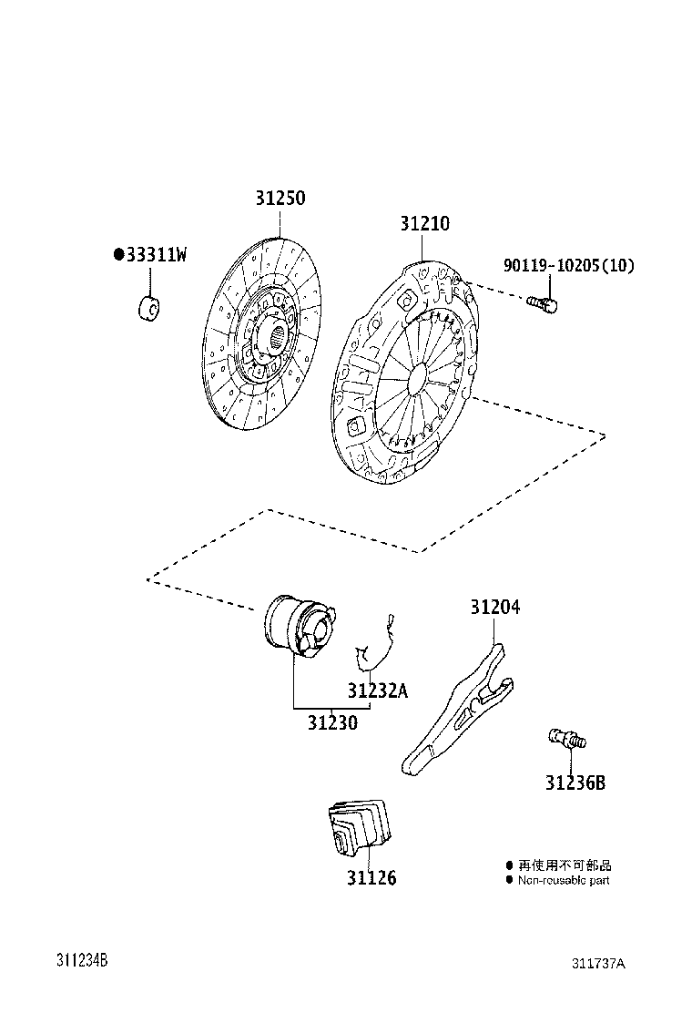 Clutch & Release Fork