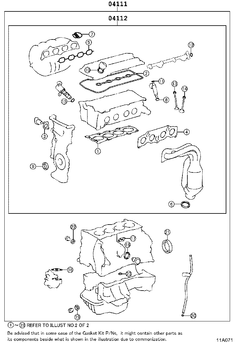 Engine Overhaul Gasket Kit