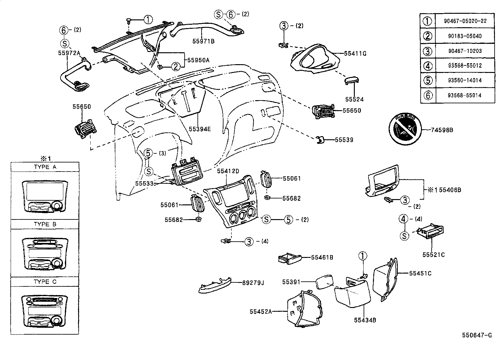 Instrument Panel Glove Compartment