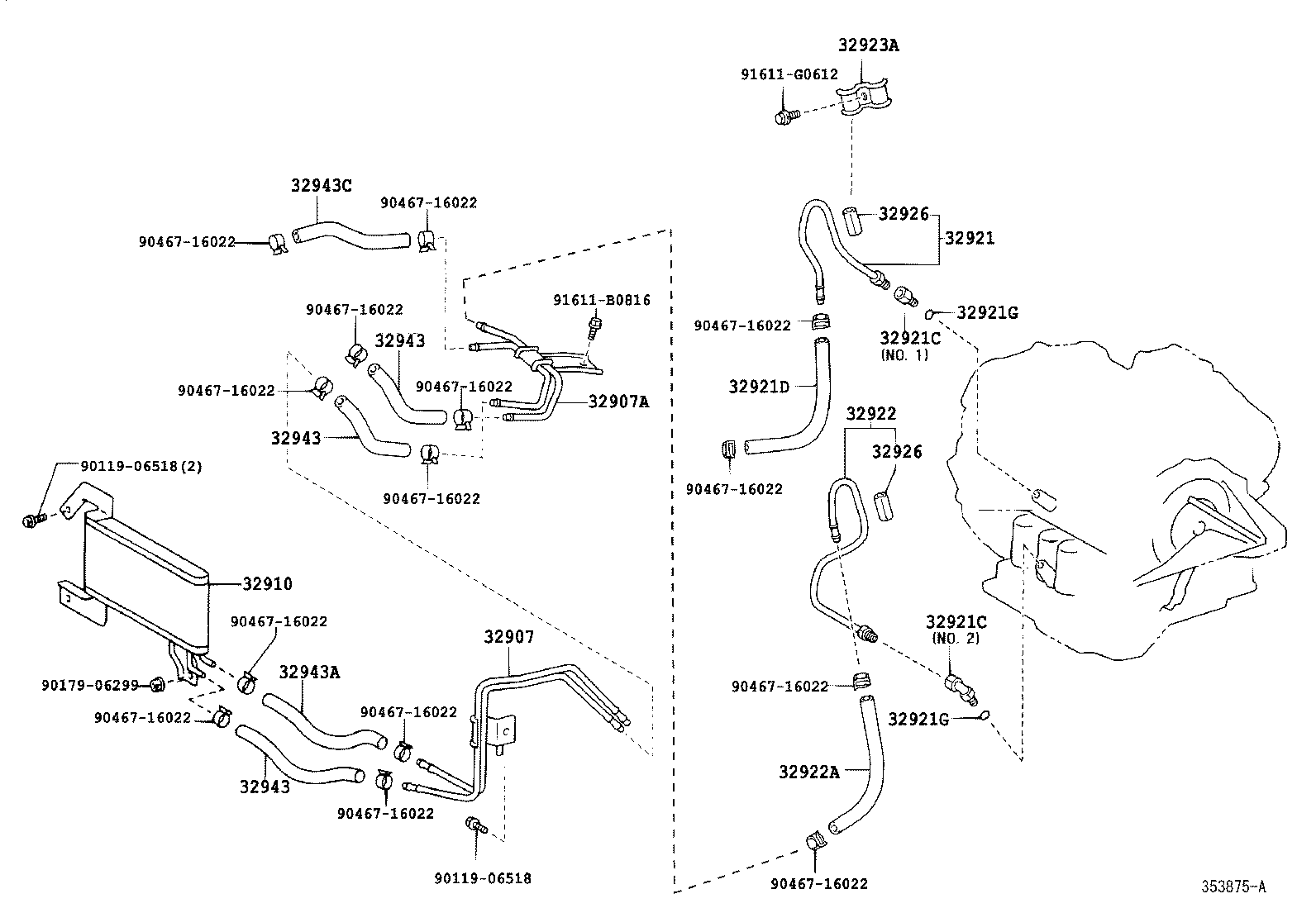 Enfriador de aceite y tubo