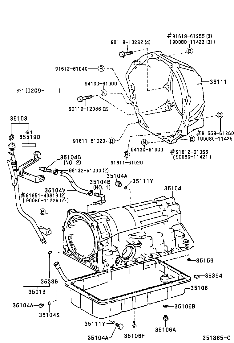 Transmission Case & Oil Pan