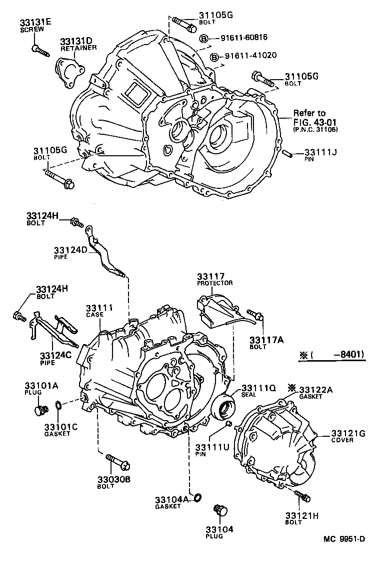 Clutch Housing + Transmission Case