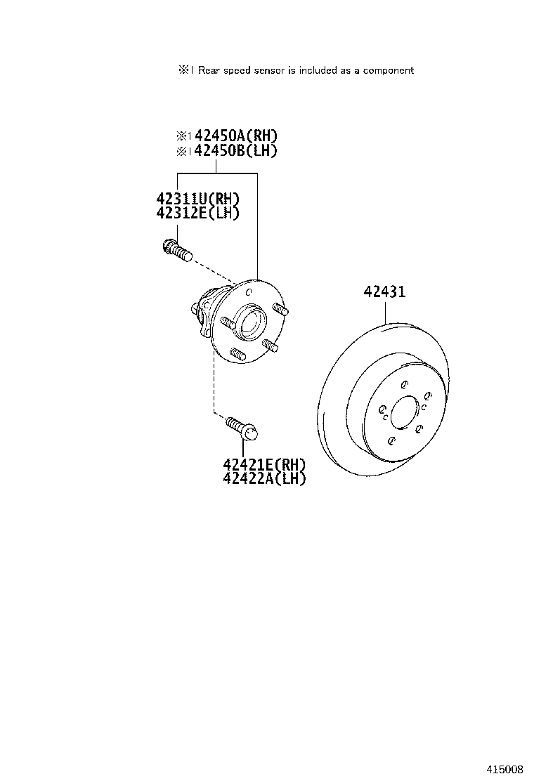 Rear Axle Shaft Hub