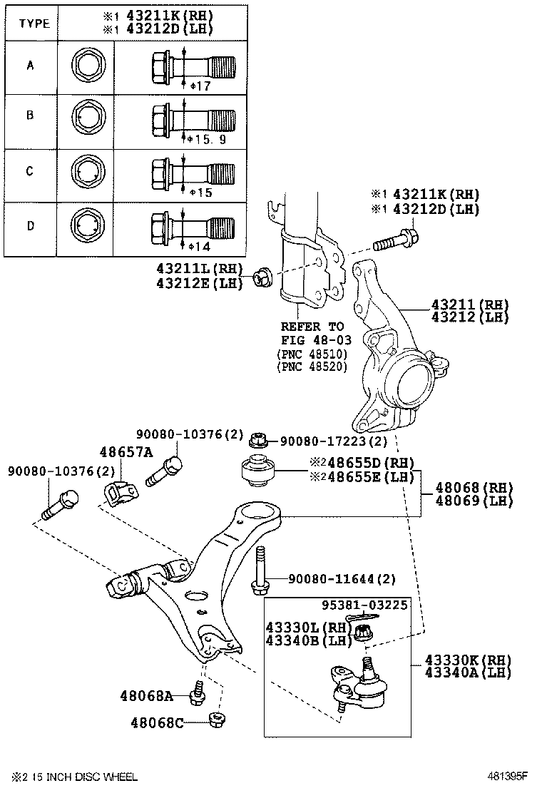 Front Axle Arm Steering Knuckle