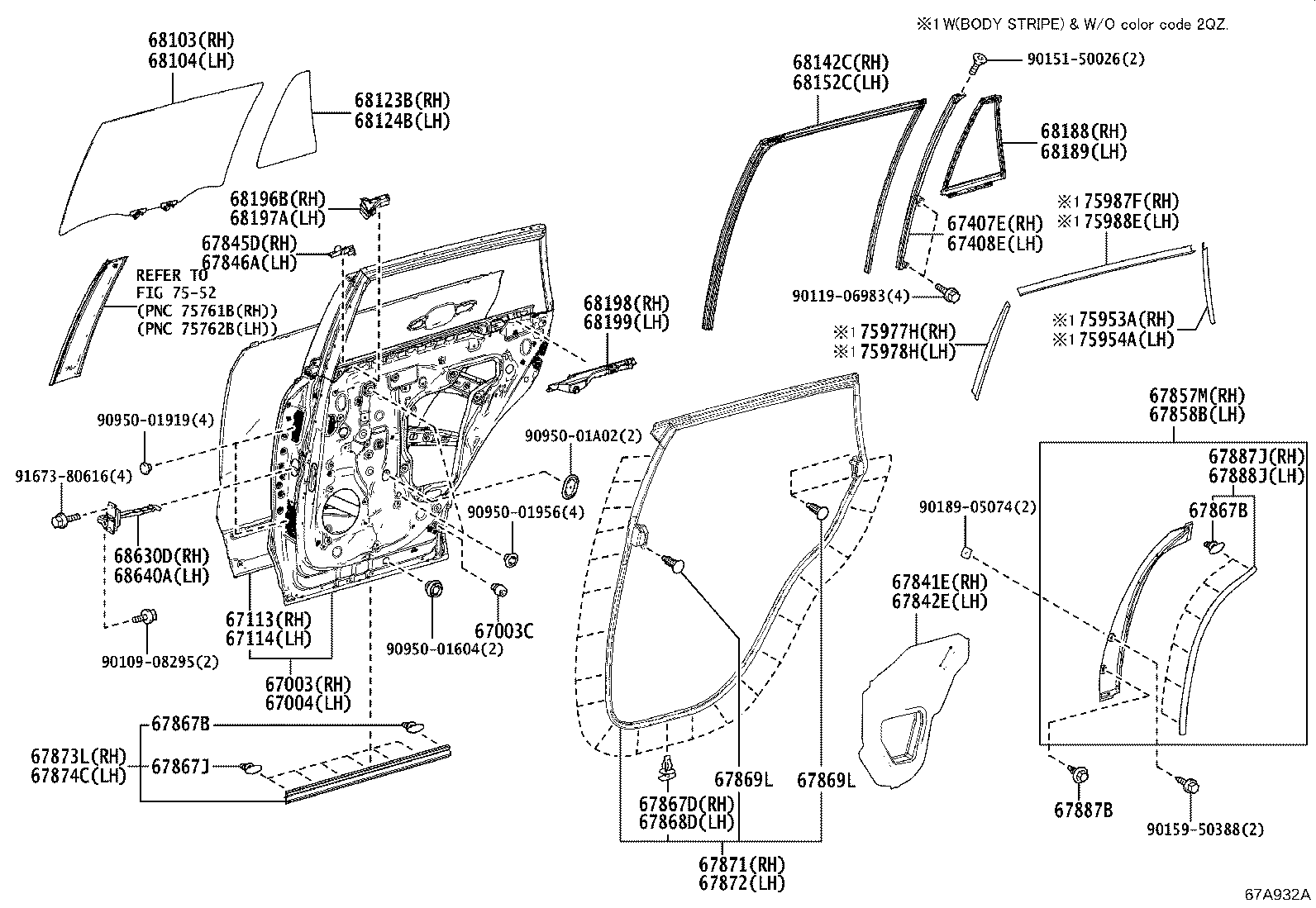 Rear Door Panel & Glass