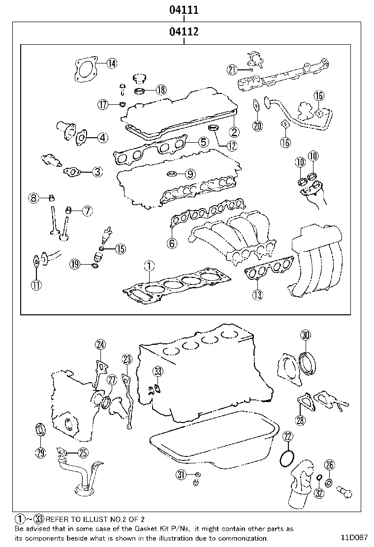 Engine Overhaul Gasket Kit