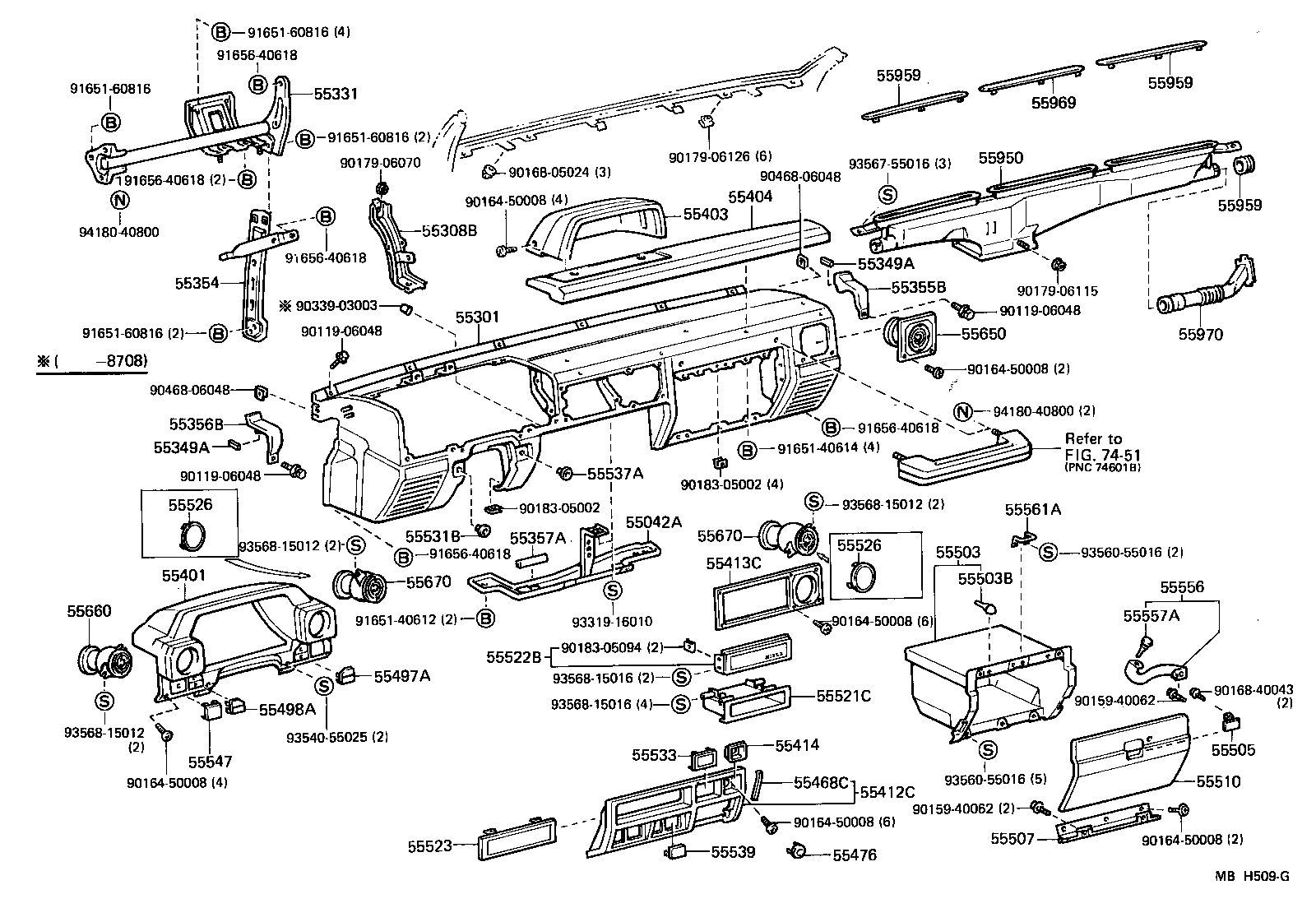 Instrument Panel Glove Compartment