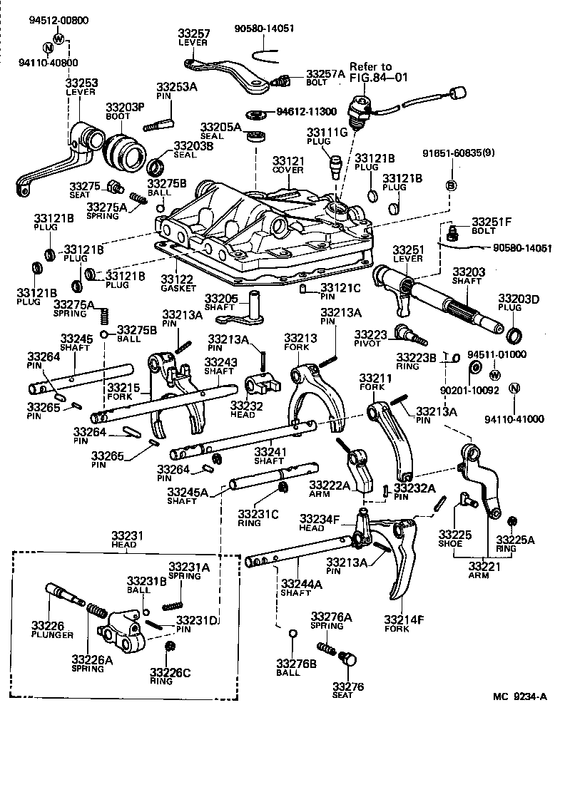 Gear Shift Fork Lever Shaft