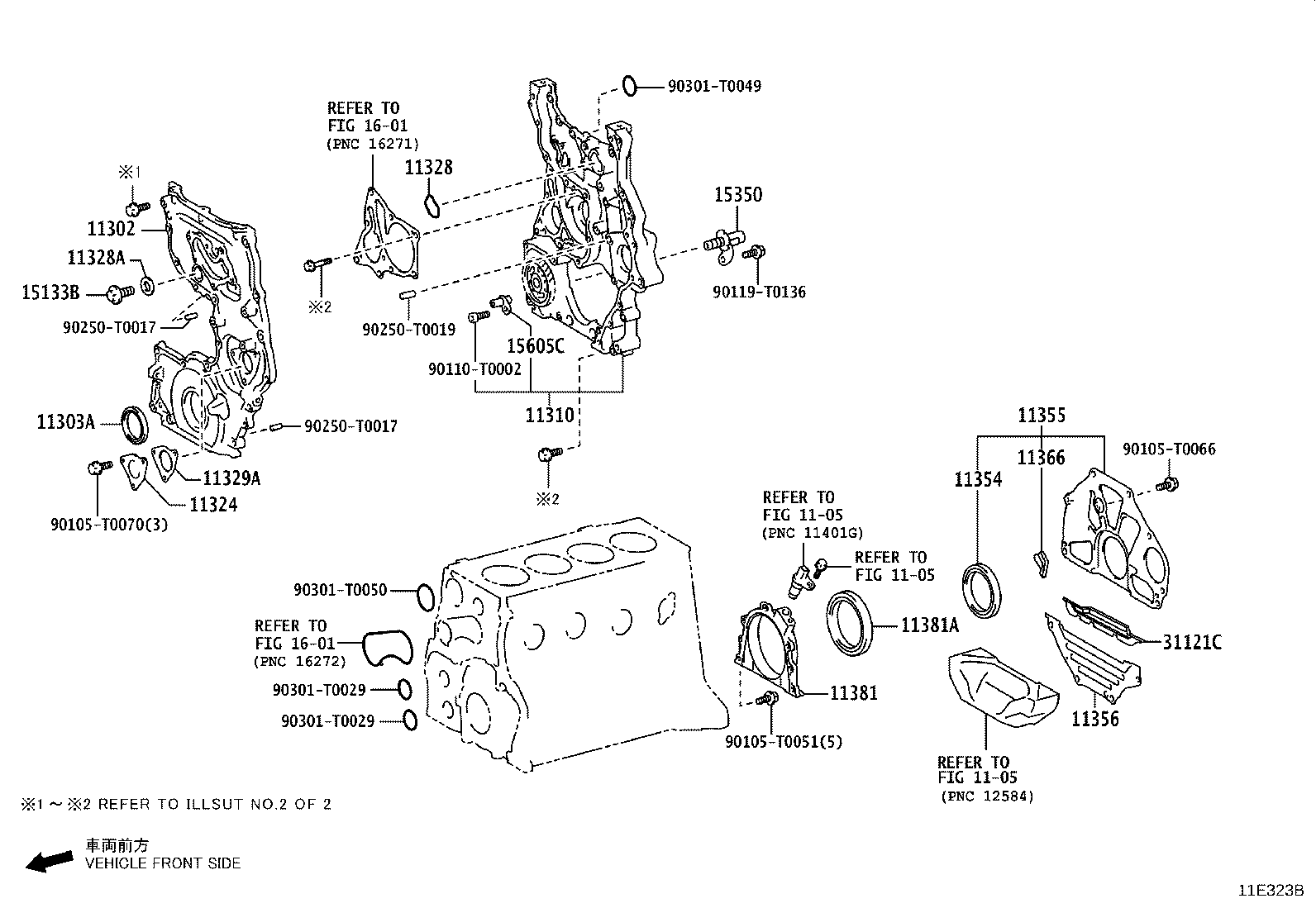 Timing Gear Cover & Rear End Plate