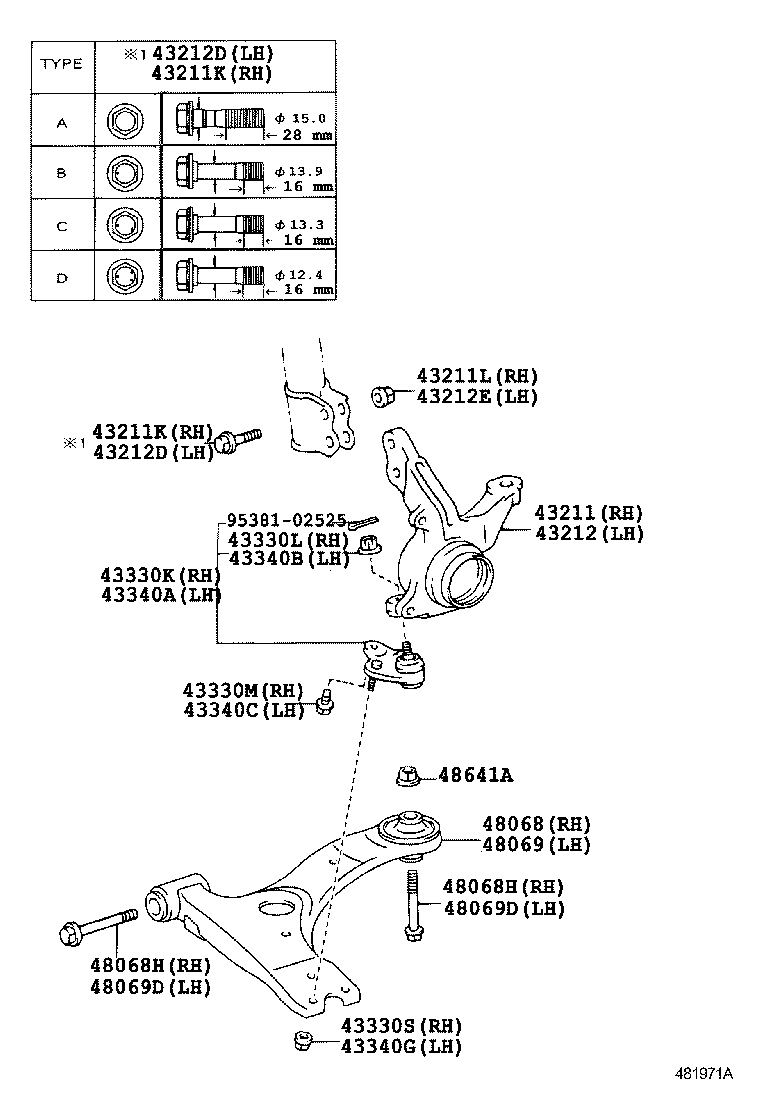 Front Axle Arm Steering Knuckle