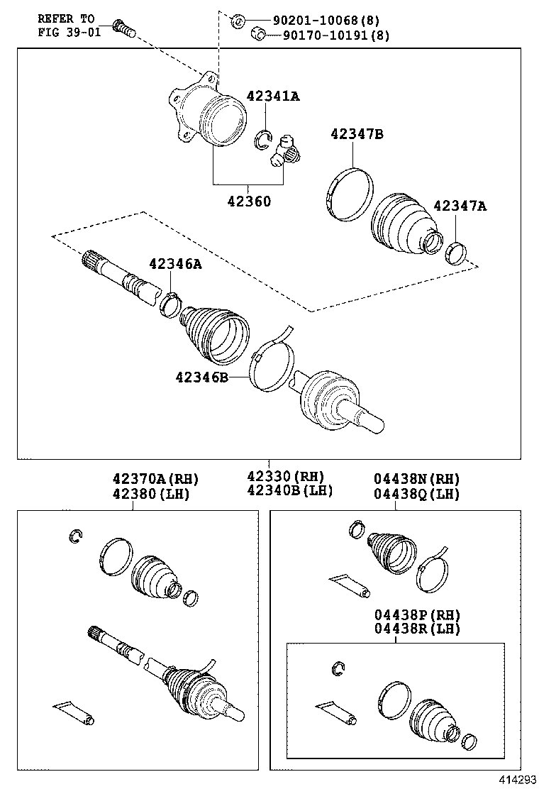 Rear Axle Shaft Hub