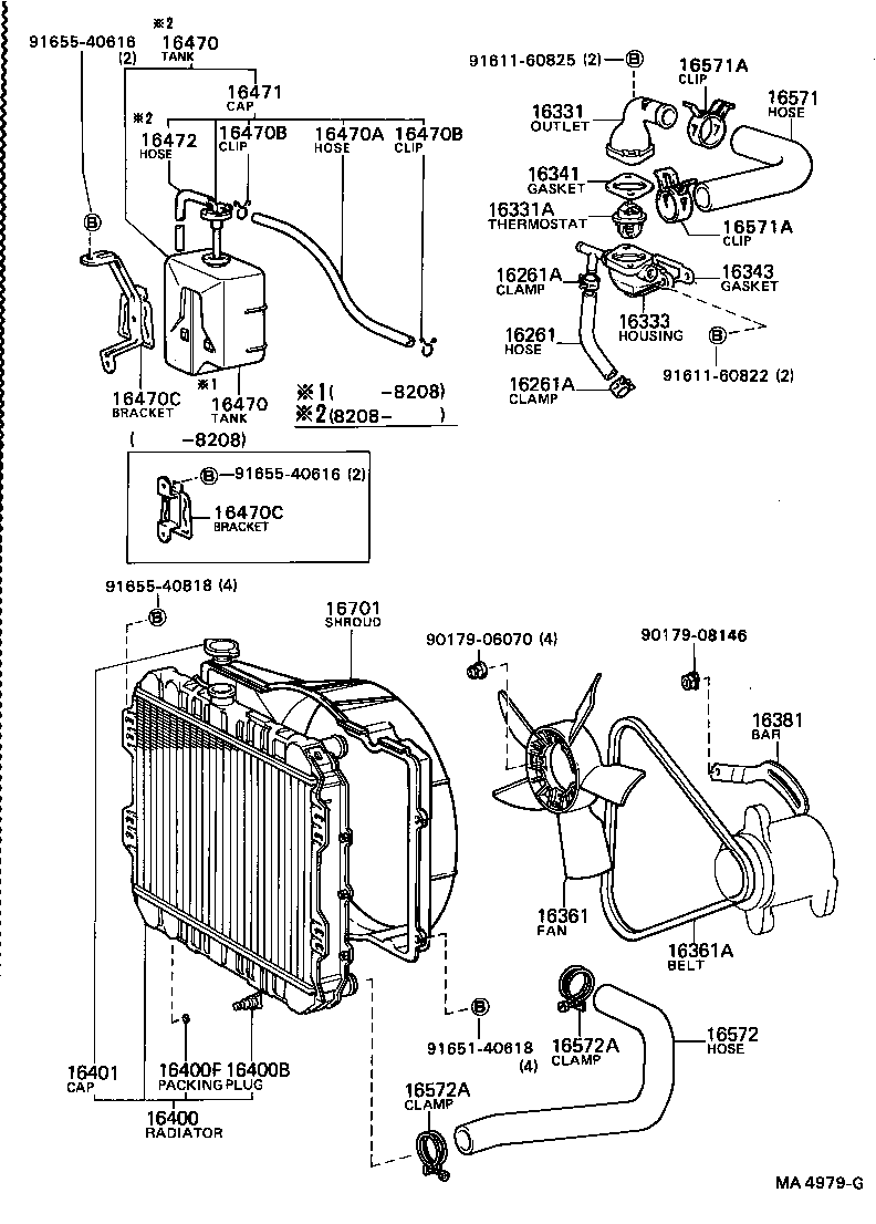 Radiator Water Outlet