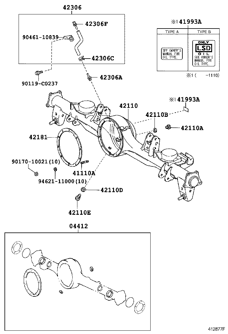 Rear Axle Housing Differential