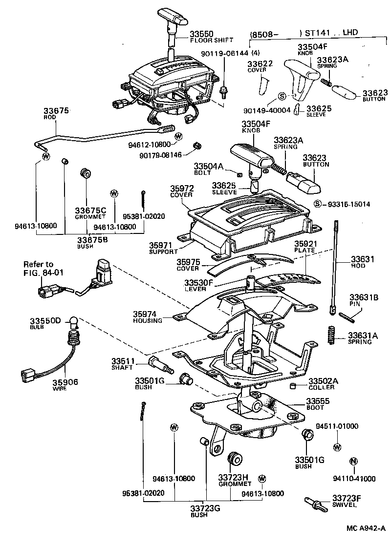 Shift Lever & Retainer