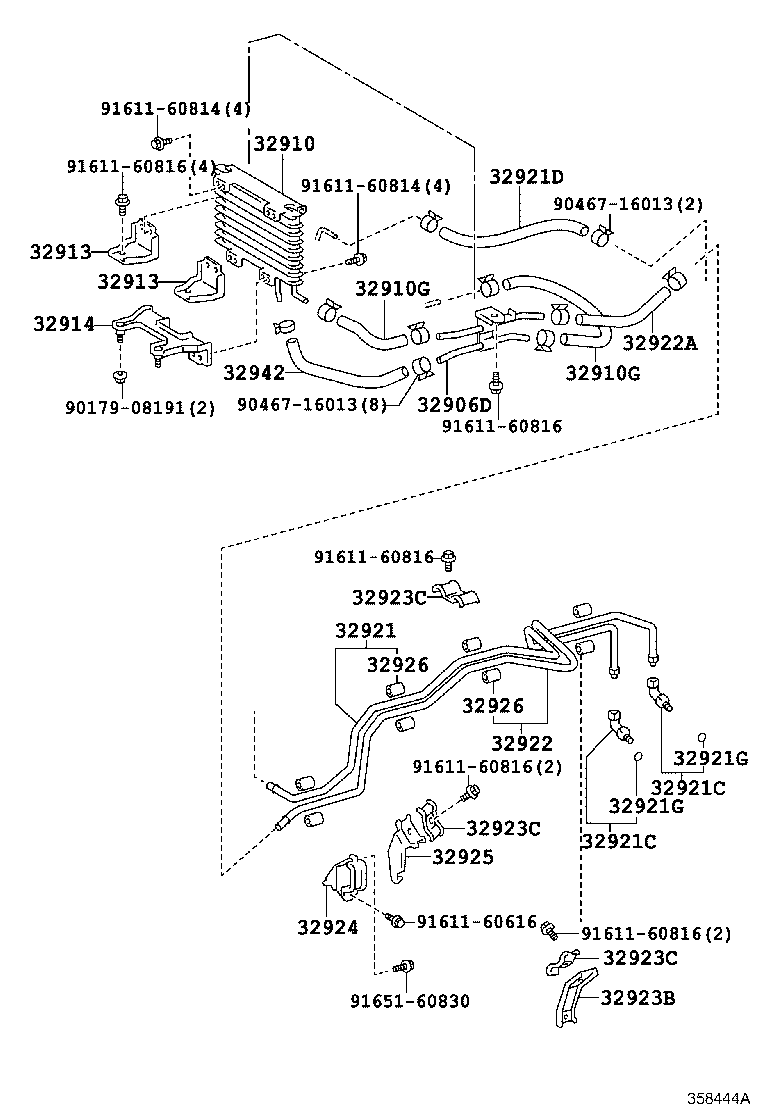 Enfriador de aceite y tubo