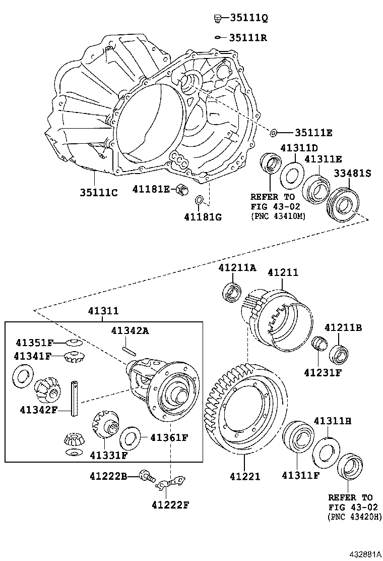 Front Axle Housing & Differential