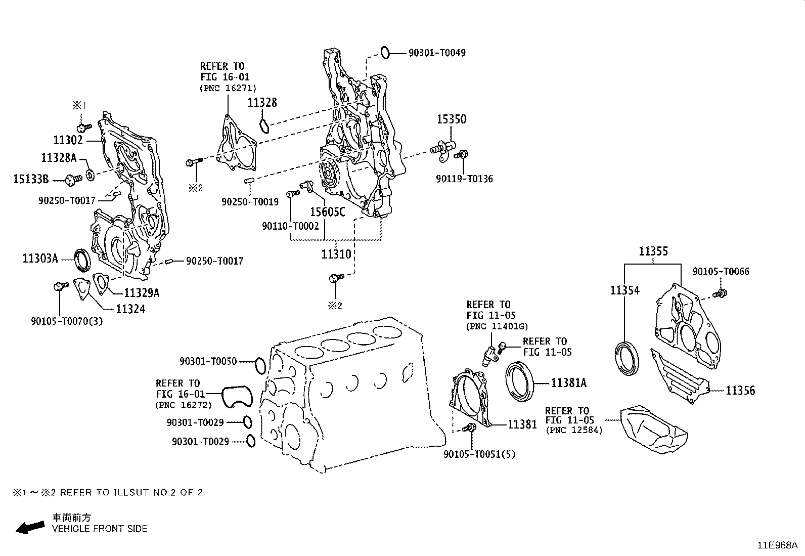 Timing Gear Cover & Rear End Plate