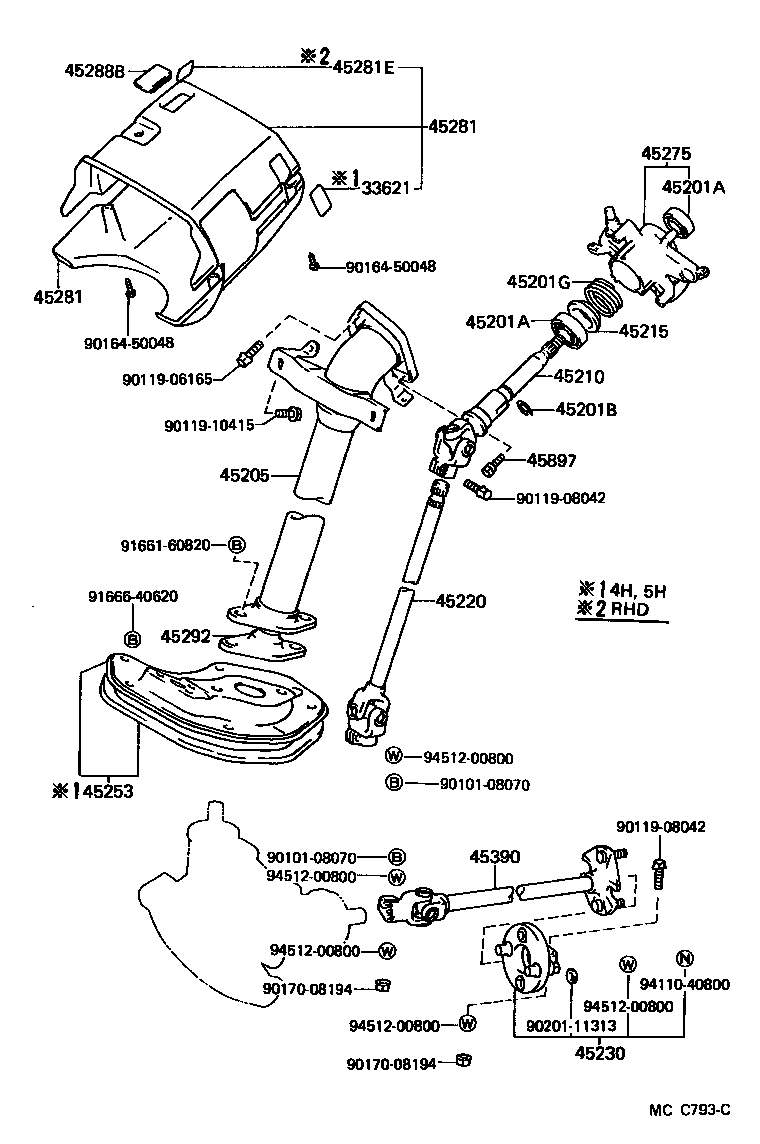 Steering Column & Shaft