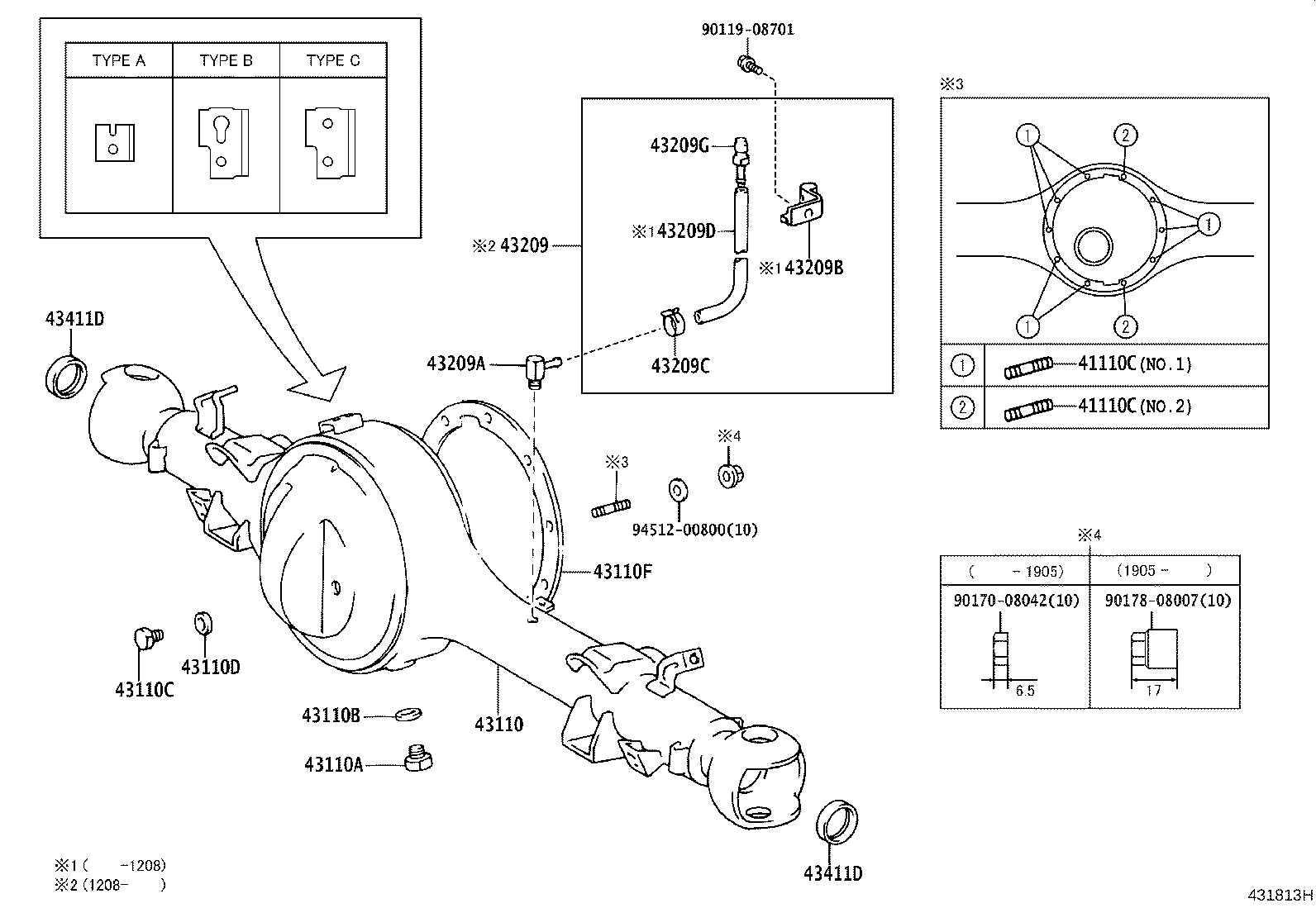 Front Axle Housing & Differential