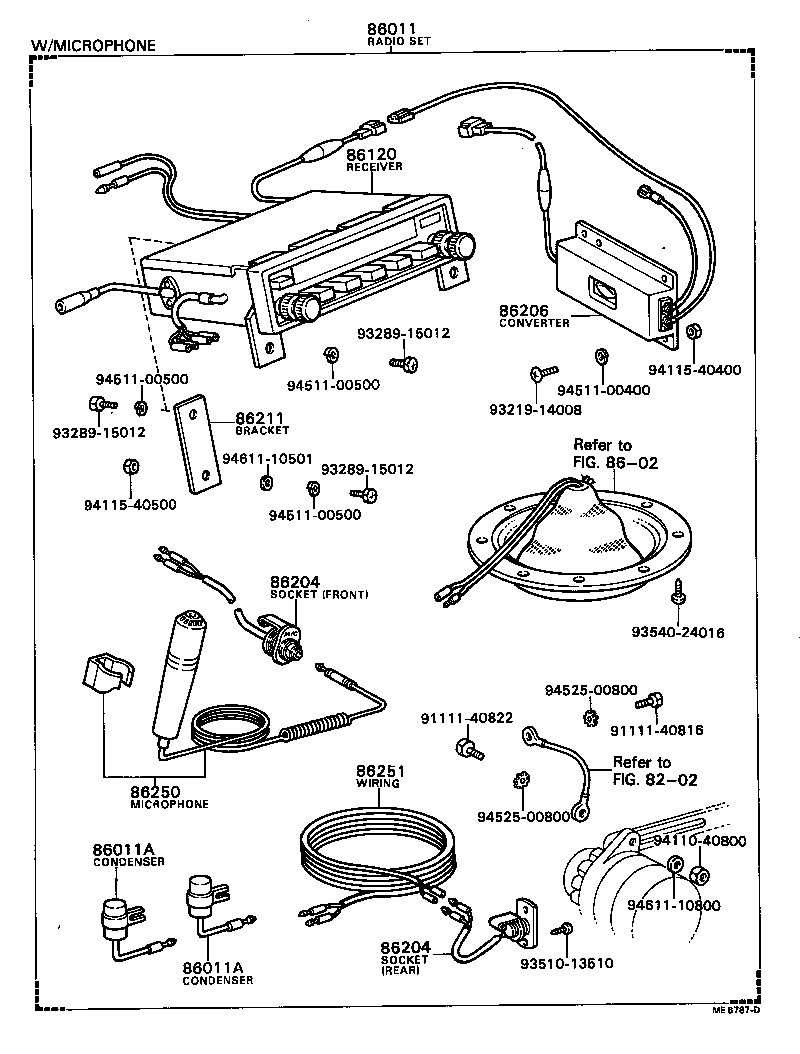 Radio Receiver & Amplifier & Condenser