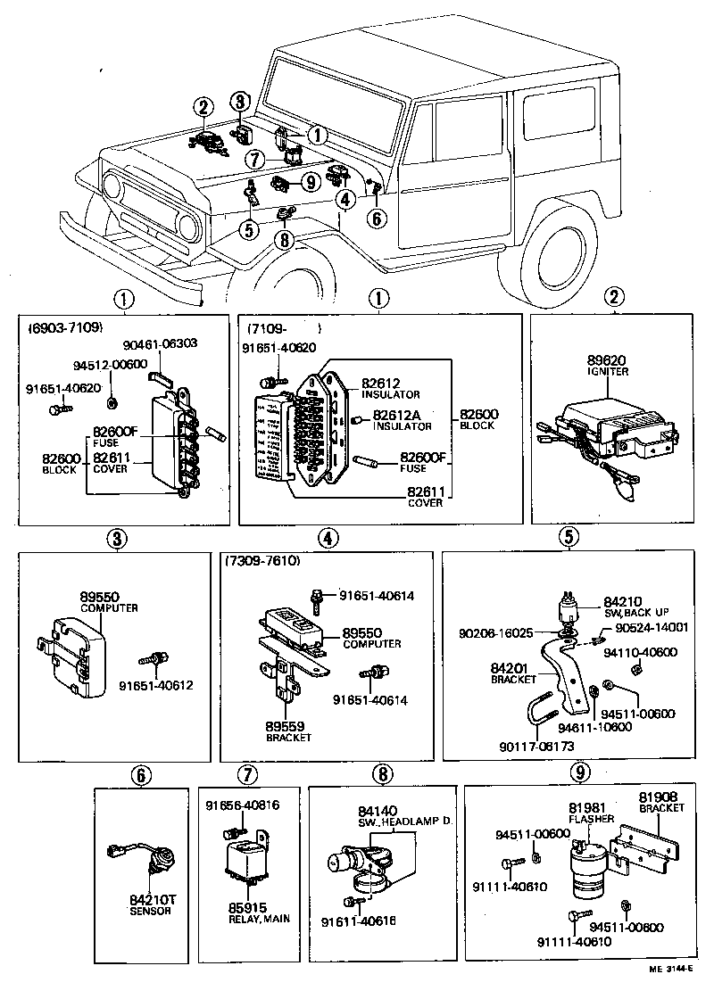 Interruptor y relé y computadora