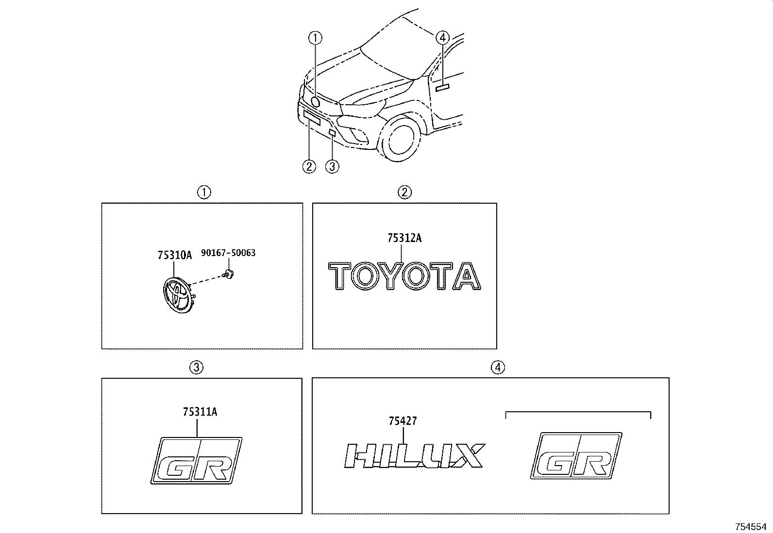 Placa de nombre del emblema