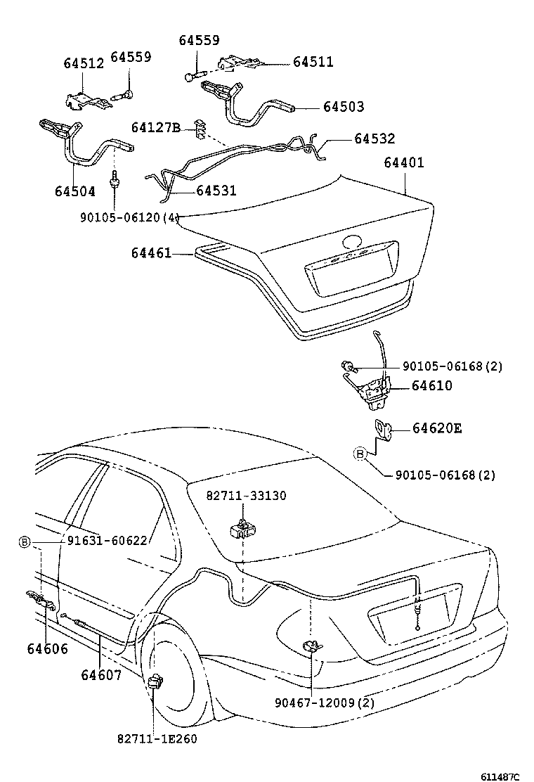 Luggage Compartment Door & Lock