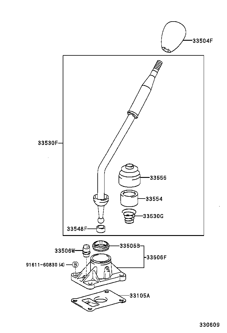 Shift Lever & Retainer