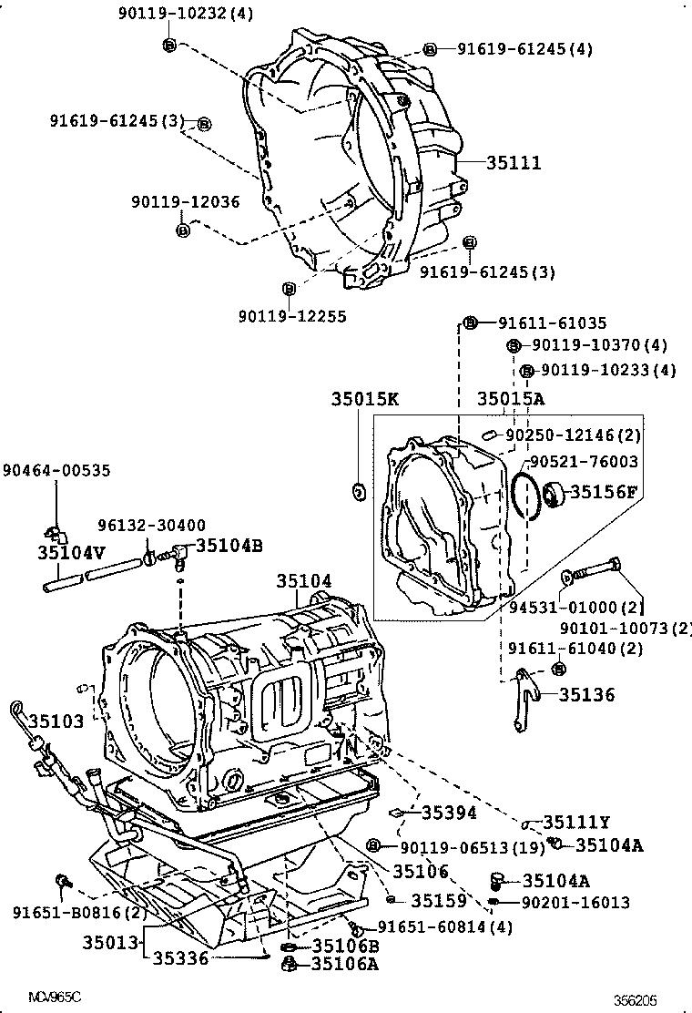 Transmission Case & Oil Pan