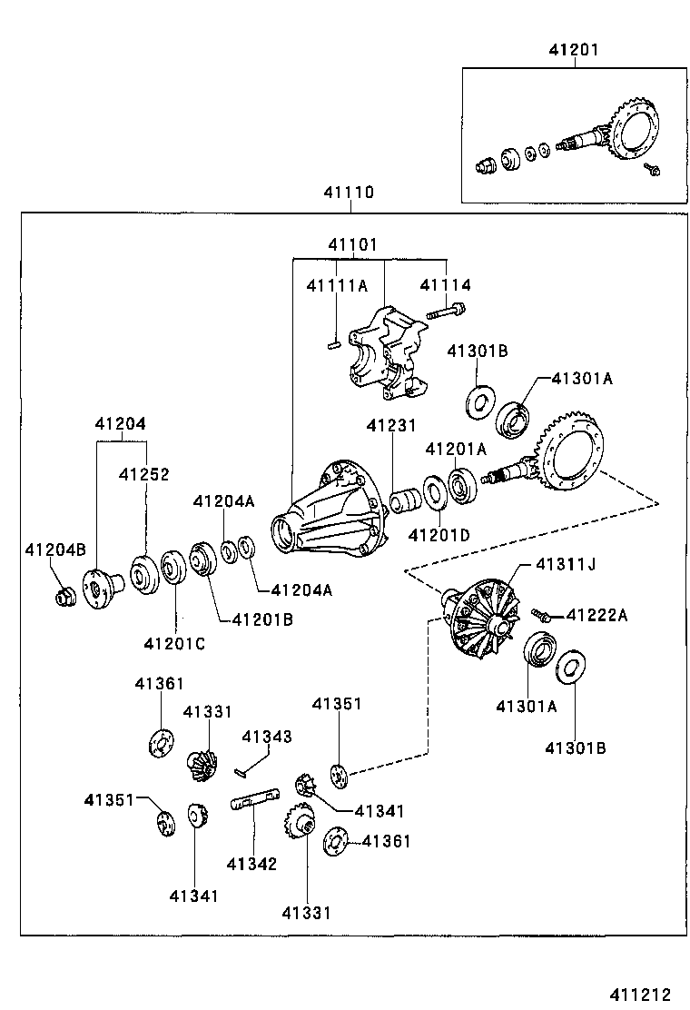 Rear Axle Housing Differential