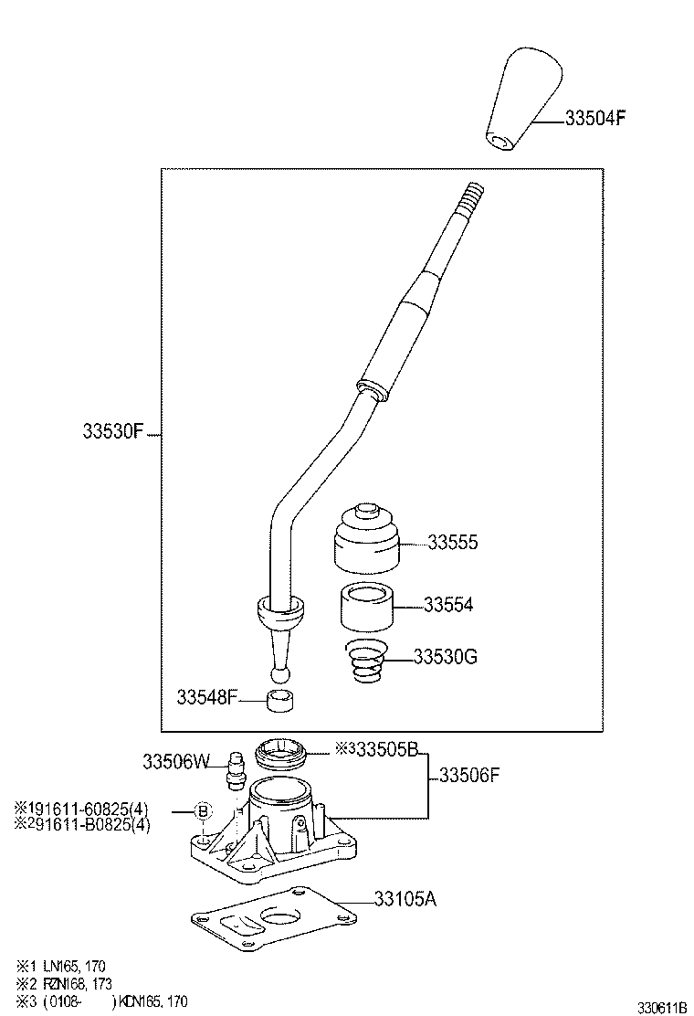 Shift Lever & Retainer