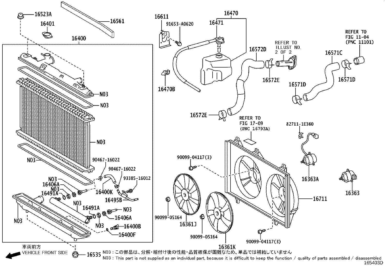 Salida de agua del radiador