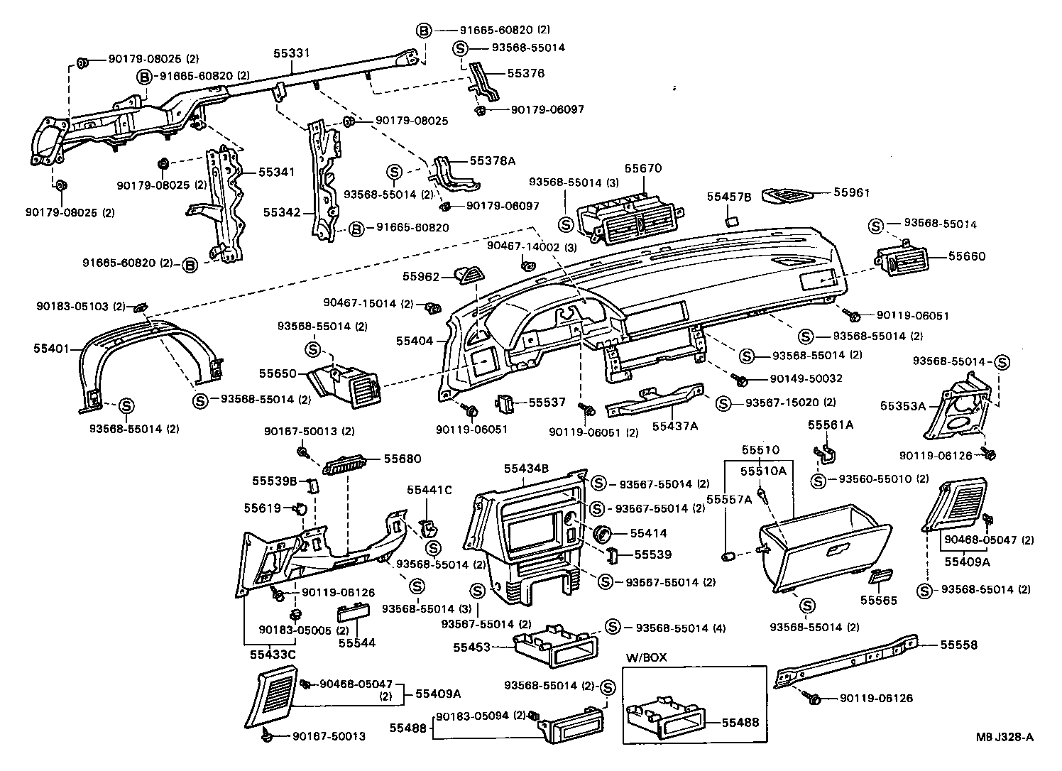 Instrument Panel Glove Compartment