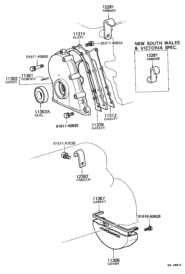 Timing Gear Cover & Rear End Plate