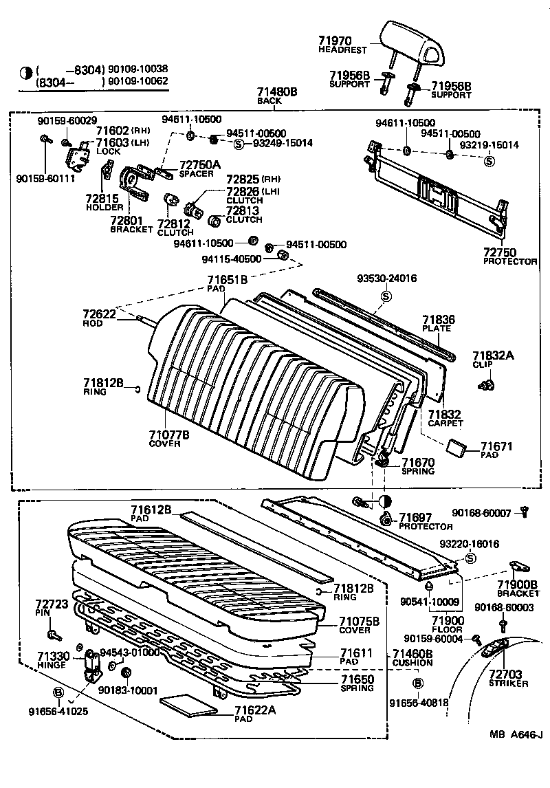 Rear Seat & Seat Track