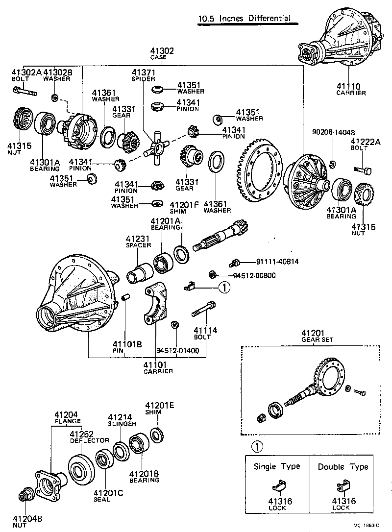 Rear Axle Housing Differential