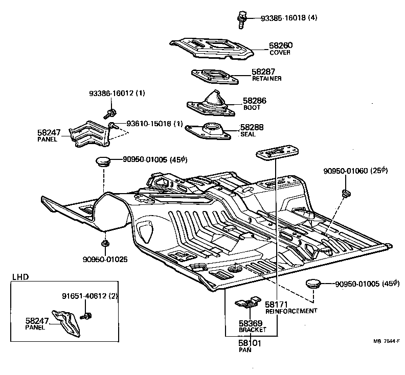 Floor Pan & Lower Back Panel