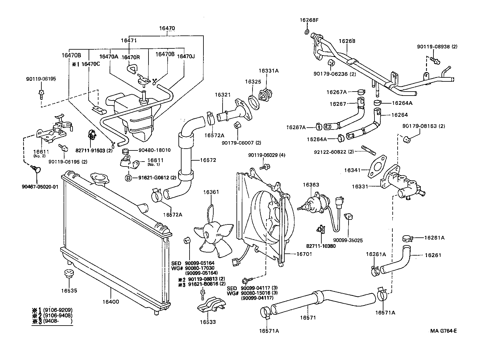 Radiator Water Outlet