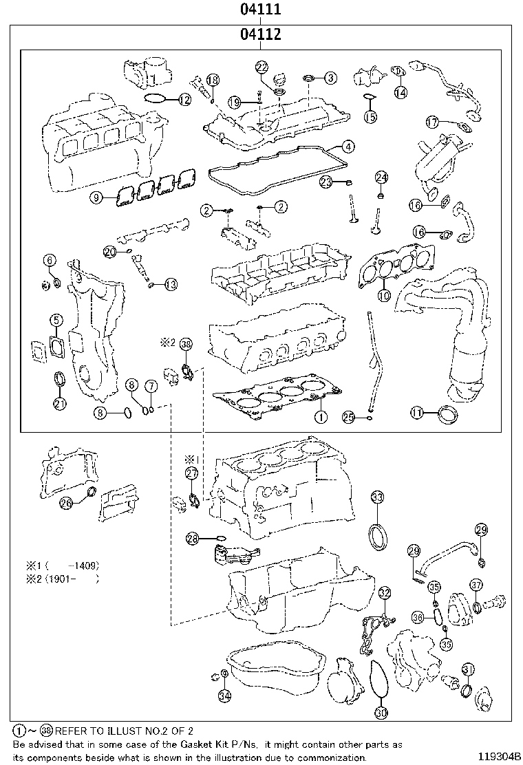 Engine Overhaul Gasket Kit